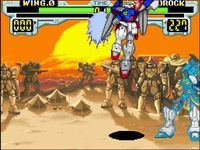 une photo d'Ã©cran de Mobile Suit Gundam Wing - Endless Duel sur Nintendo Super Nes